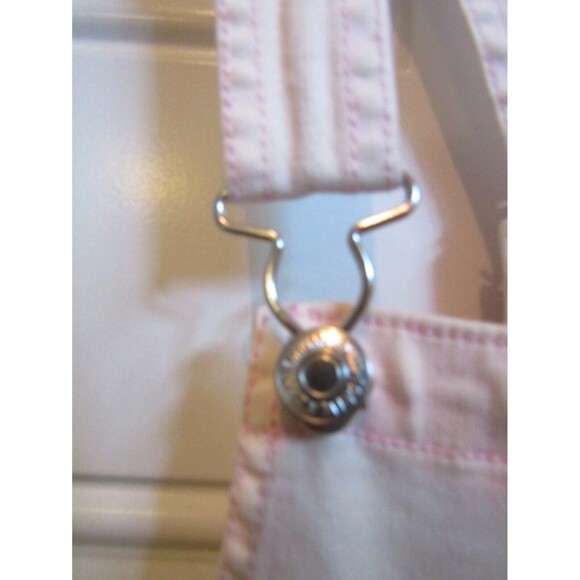 Forever 21 Los Angeles Overalls Pink Denim Mini Dress Jean NWT Sz 27 S/M - Picture 3 of 6